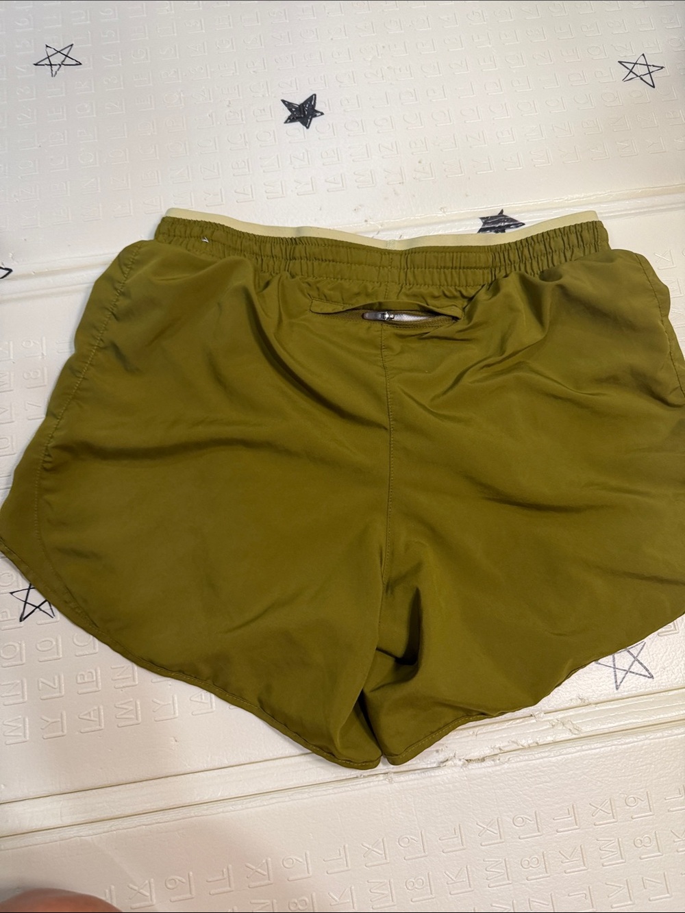 Nike Olive Performance Running Shorts - Picture 4 of 4